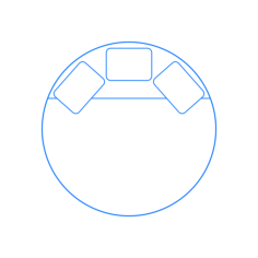 Furniture Beds Round King Bed Stencil Svg Design File, Free Vectors File